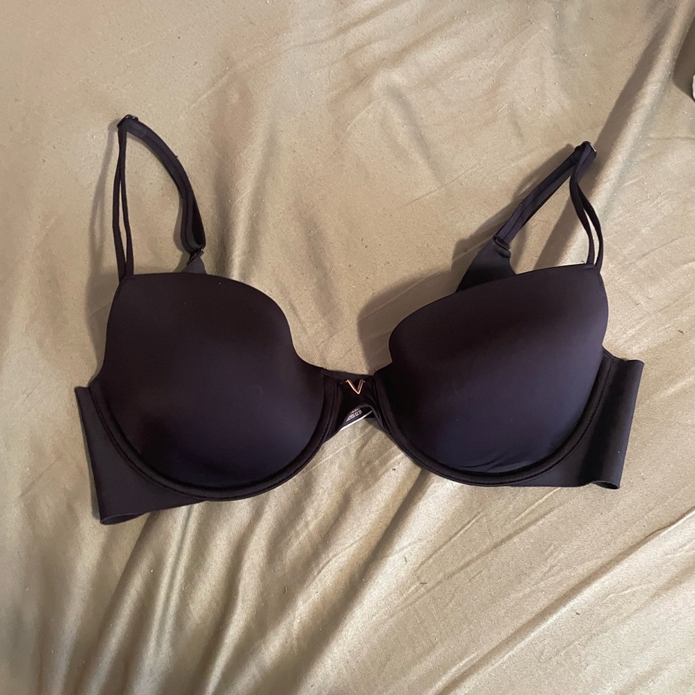 Victoria's Secret Black Bra with Gold Accent